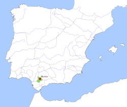 Location map Taifa of Morón.svg