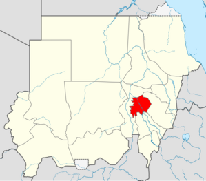 Lokasi di Sudan.