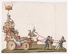 Lodovico Ottavio Burnacini, Carnival wagon. Vienna, Theatermuseum.jpg