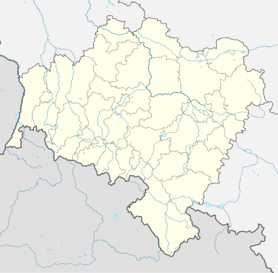 Mapa konturowa województwa dolnośląskiego