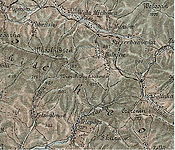 Osadné (dawny węgierski Telepócz) na mapie z roku 1898