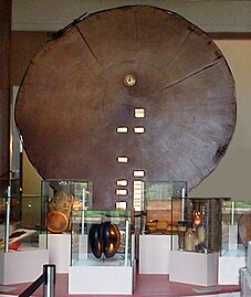 Slice of a giant Sequoia tree in the Gallery of Botany