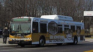 Route 40 (MTA Quickbus) Bus route operating from Woodlawn to Middle River, Maryland, US