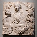 cast of Agostino’s marble relief the Madonna of Auvillers, Louvre, Paris