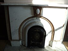 Mantle in a room of the Samuel Hannaford House