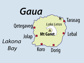 Mapa de Gaua