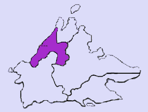 Cisjordanie sur la carte