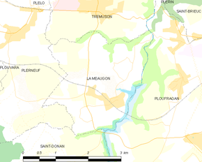 Poziția localității La Méaugon