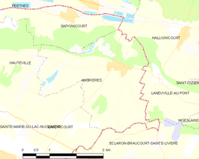 Poziția localității Ambrières