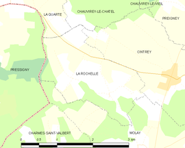 Mapa obce La Rochelle