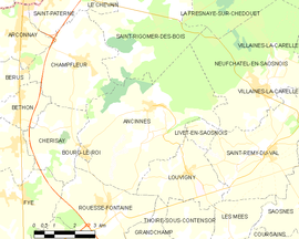Mapa obce Ancinnes