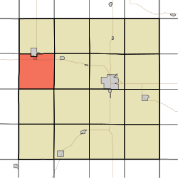 Айова штатындағы Чероки округінің Амхерст қалашығын бөліп көрсететін карта