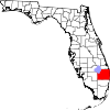 Localização do Condado de Palm Beach