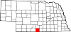 Map of Nebraska highlighting Harlan County.svg