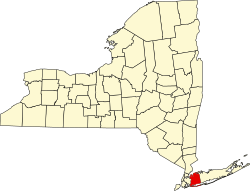 Localização do condado de Nassau
