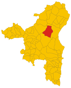 Map of comune of Oliena (province of Nuoro, region Sardinia, Italy) - 2016.svg