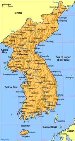 Map of korea en