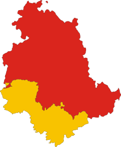 Poziția provinciei în Umbria