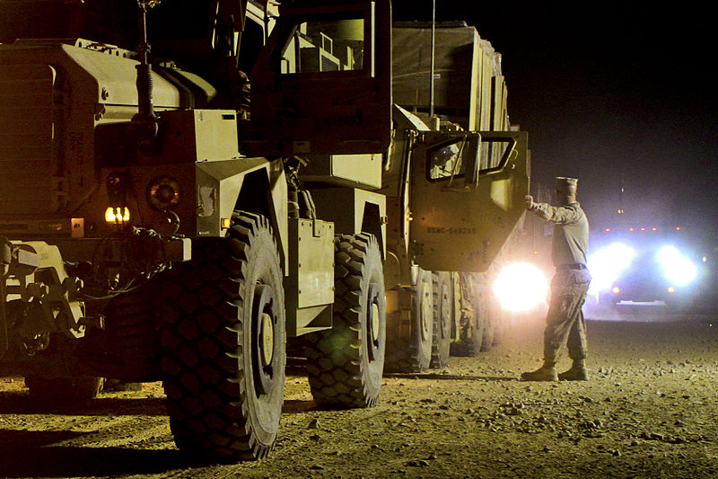 File:Marines with Combat Logistics Battalion 2, Combat Logistics Regiment 15, prepare a convoy for a resupply mission to three forward operating bases from Camp Leatherneck, Afghanistan, 121023-M-PC317-169.jpg