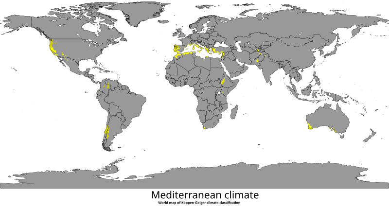 File:Mediterranean climate (Köppen climate classification).svg