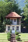 Referee house at the tennis center Merano