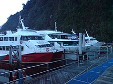 Tour boats at Milford Sound / Piopiotahi Milford Sound Tour Boats.jpg