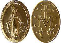 https://upload.wikimedia.org/wikipedia/commons/thumb/7/72/Miraculous_medal.jpg/250px-Miraculous_medal.jpg