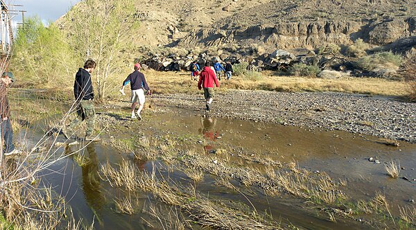 Mojave River at Afton Canyon, March 2010