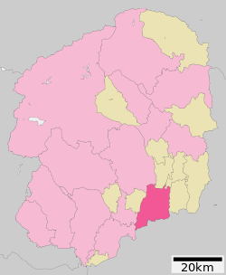 Location of Mooka in Tochigi Prefecture