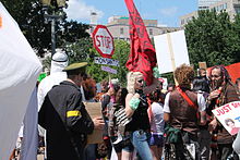 Anti-GMO and anti-Monsanto protests in Washington, DC Monsanto Protests in Washington DC - Stierch 02.JPG