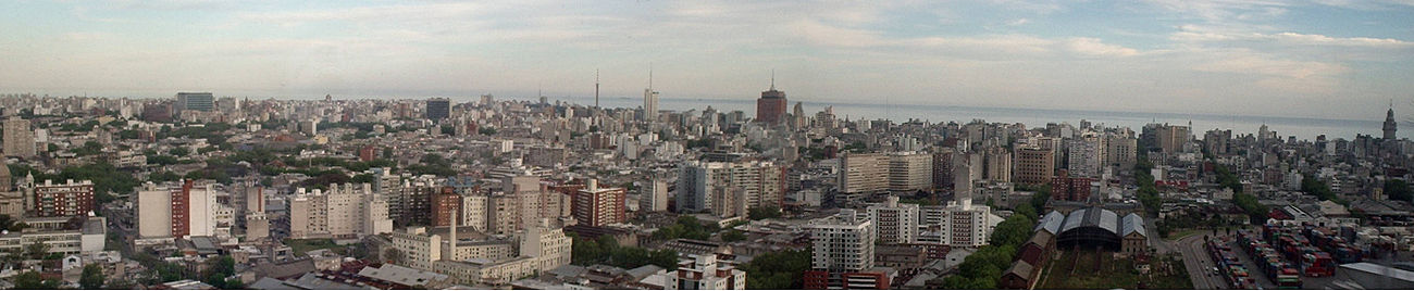 Panorama van Montevideo vanaf het observatiedek