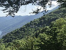 Die Monti di Ronco, mit Porera in der Bildmitte