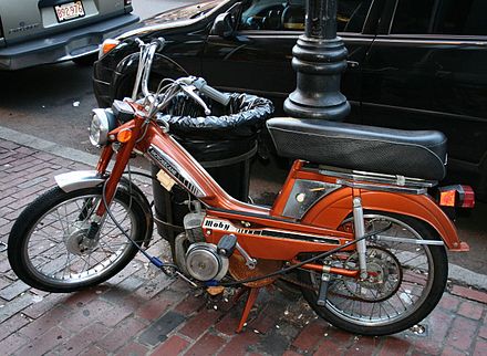The French Motobécane "Moby" was a popular moped sold in the United States during the 1970s