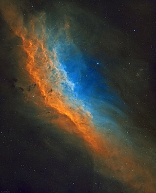 <span class="mw-page-title-main">California Nebula</span> Emission nebula in the constellation Perseus