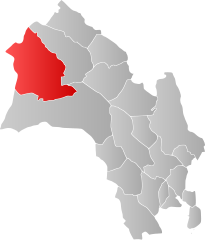 Location of the municipality in the province of Viken