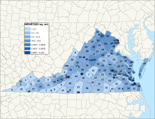 Map of Virginia NRHP Virginia Map.svg