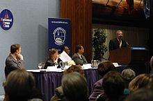 A meeting at the National Press Club in March 2007 National Press Club.jpg