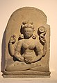 Indien: de:Nationalmuseum Neu-Delhi, Steinstatue der buddhistischen Gottheit Chunda (siehe Prajnaparamita) aus Sarnath (Uttar Pradesh), Stein, Zeit der Gahadavala-Dynastie, 11. Jhdt. n. Chr.