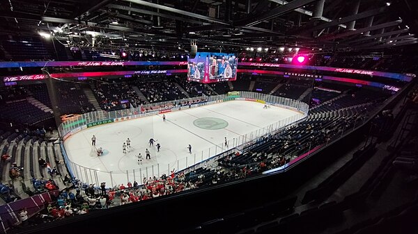 A game between France and Hungary in Nokia Arena