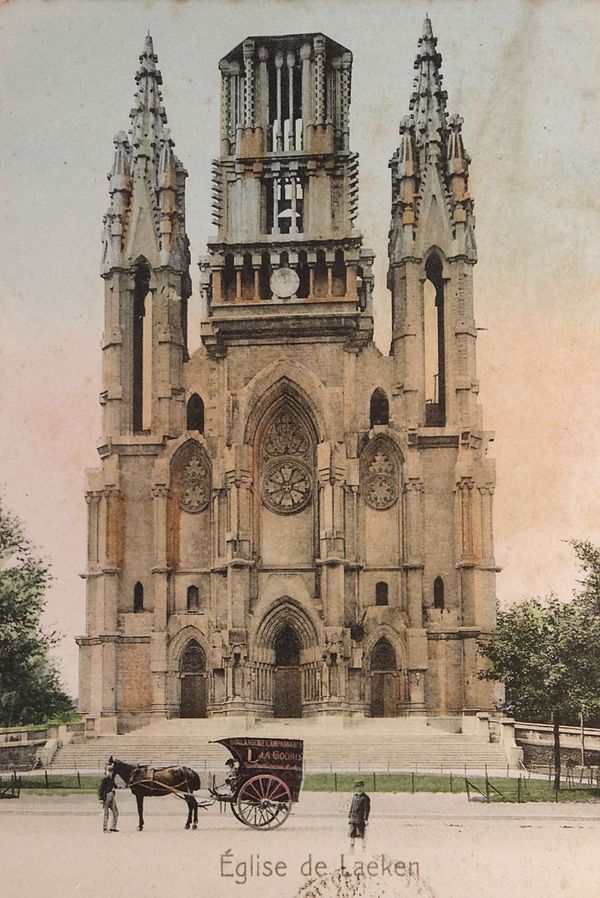 The church before the 1909–1911 completion works