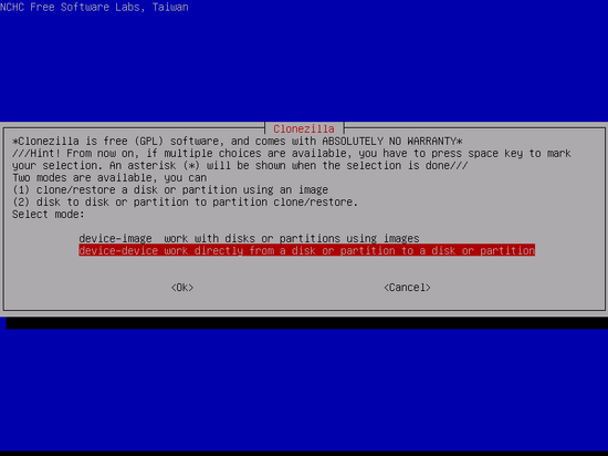 clonezilla device device clone