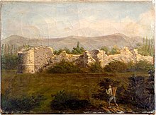 Oil painting by an unknown artist, probably from 1808 (private collection) OilPainting1808 RouelbeauCastle UnknownArtist.jpg