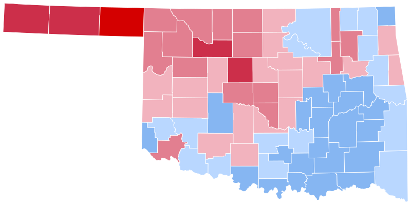 Oklahoma Presidential Election Results 1996.svg
