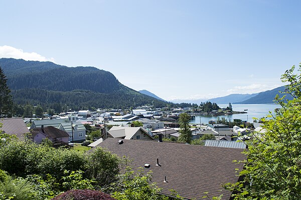 Image: Overview of the town of Wrangell, AK June 7th 2016