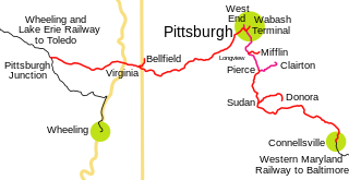 <span class="mw-page-title-main">Pittsburgh and West Virginia Railway</span> Company and former railroad in the United States