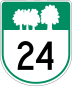 Route 24 marker