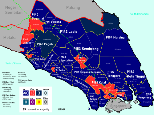 Johor prn penuh senarai calon Semakan Keputusan