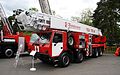 T815-7 8×8 fire truck with ladder extension