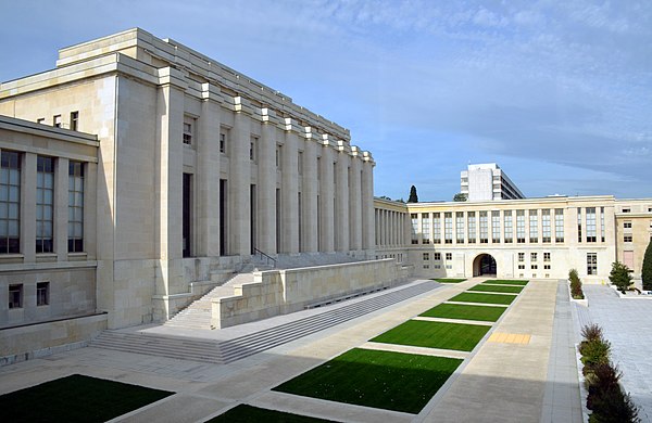 The offices of the United Nations in Geneva (Switzerland), which is the city that hosts the highest number of international organizations in the world