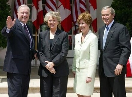 Paul and Sheila Martin with George and Laura Bush